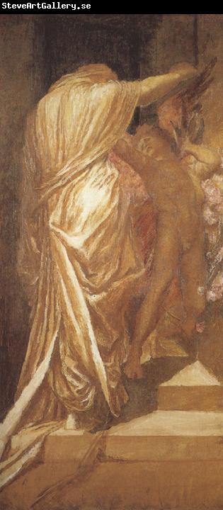 george frederic watts,o.m.,r.a. A Study for Love and Death (mk37)